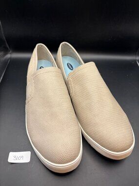 Dr. Scholl’s Taupe Textured Slip-On Sneakers Size 11 EUC